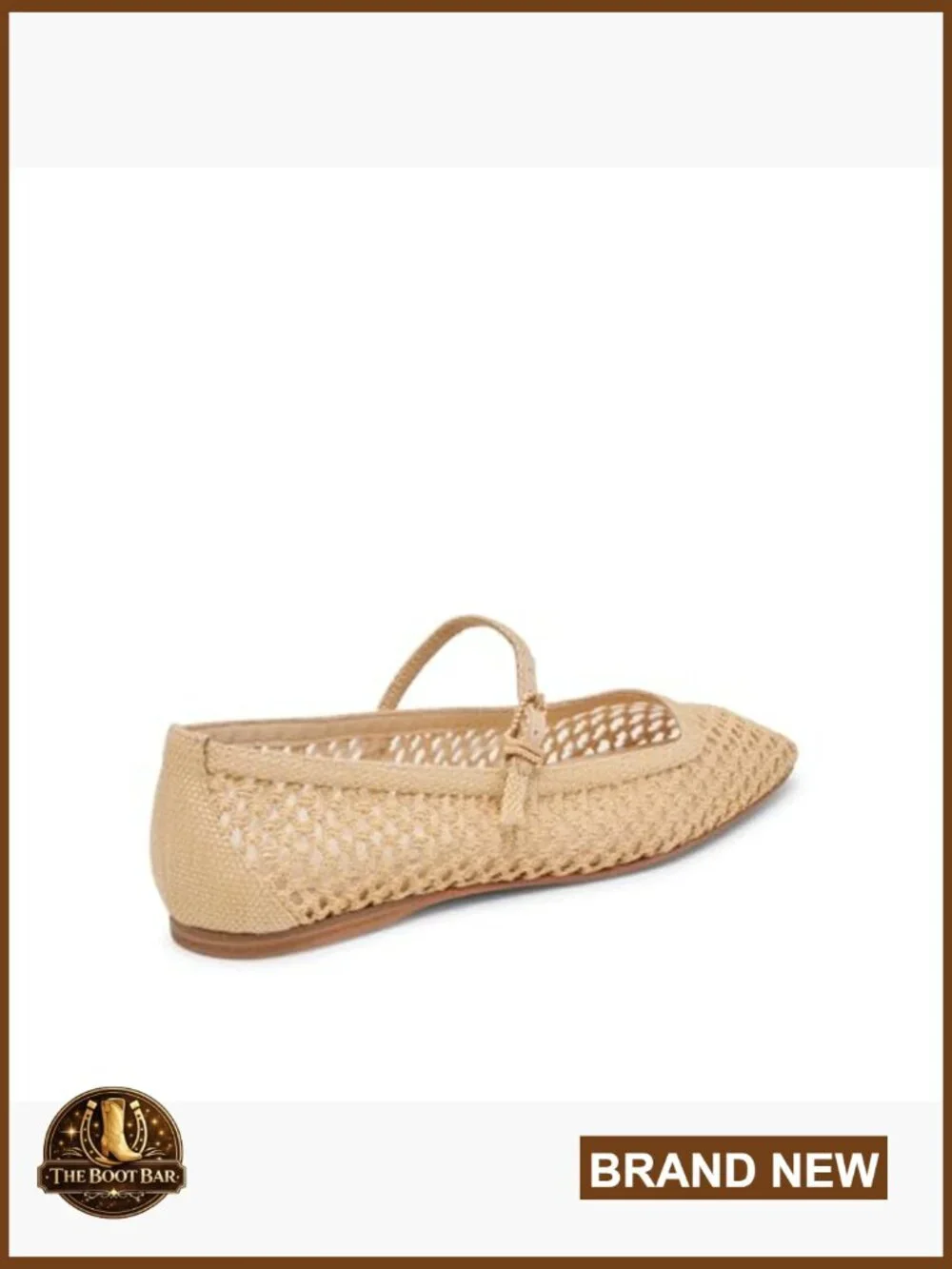 Raffia Ballet Flats with Buckle Design, Casual Wingtip Toe Flats